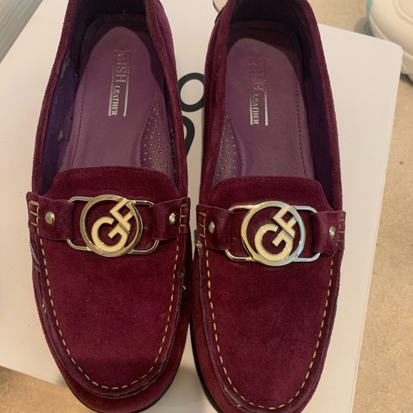 Leather burgundy shoes - Picture 6 of 12